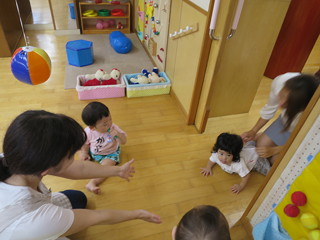 朝の受け入れ（０歳児）